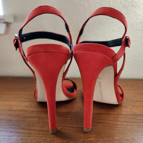 New Rebecca Minkoff Rosie Heels - Lobster Red - Size 5 - Picture 2 of 6